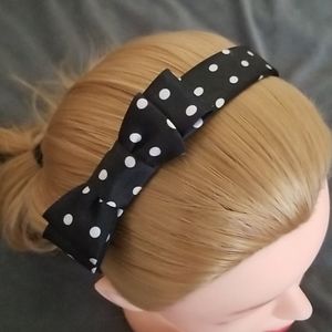Polka Dot Bow Headband